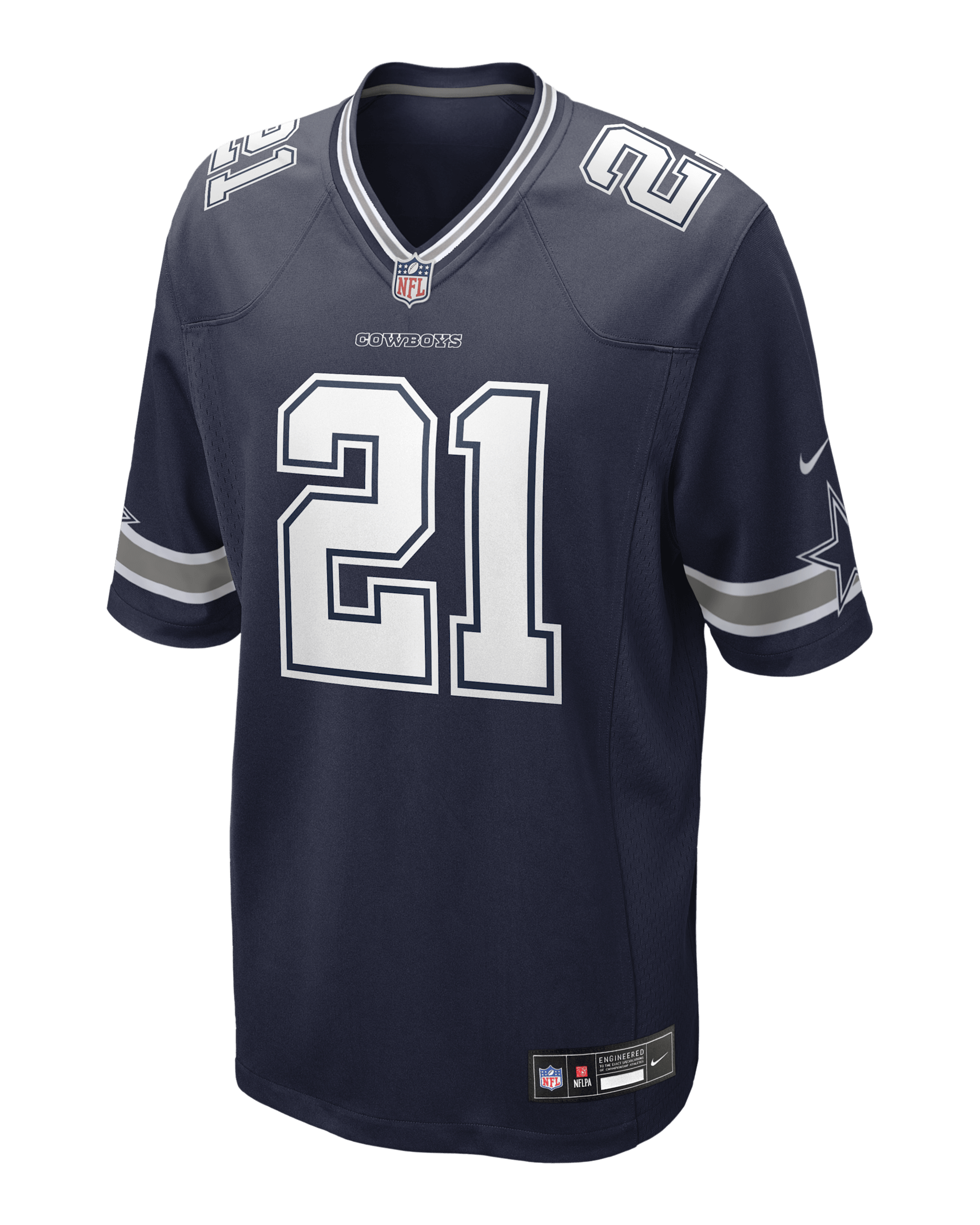 Deion Sanders Dallas Cowboys Retired Men's Nike NFL Game Jersey
